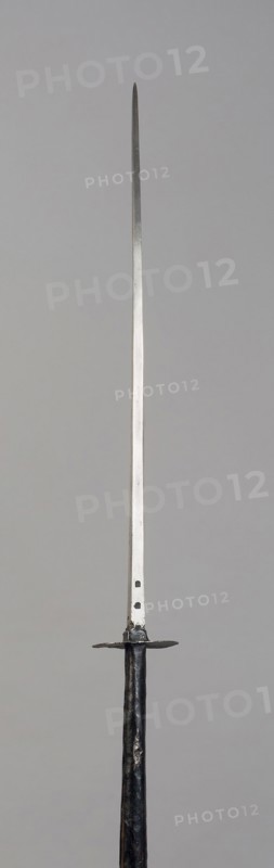 Ahlspiess, 1480/1500, German or Austrian, Austria, Steel and wood (oak), Blade with Socket L. 83.8 cm (33 in.)