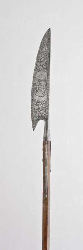 Glaive for the Bodyguard of Markus Sittikus von Hohenems, Prince-Archbishop of Salzburg, 1589, Austrian, Austria, Steel and oak, L. 205.74 cm (81 in.)