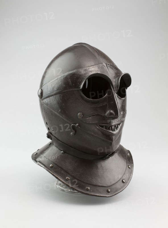 Closed Burgonet, 1600/10, Italian, Steel and leather