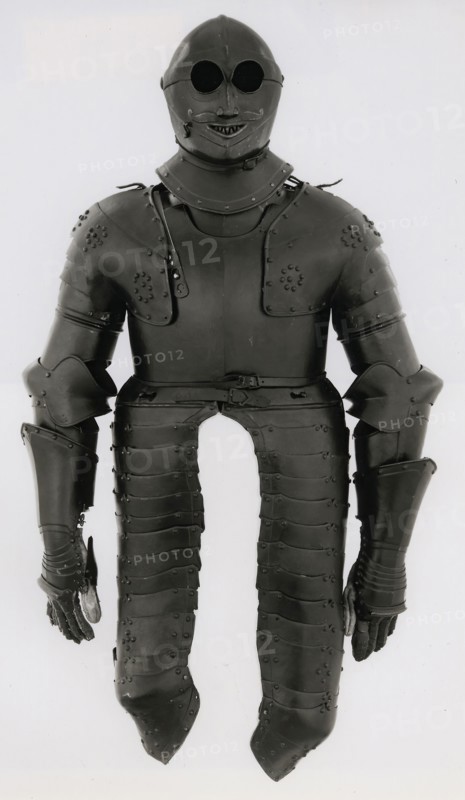 Composite Armor for Heavy Cavalry (Cuirassier), 1620/40, South German, Nuremberg, Nuremberg, Steel, leather, and paint, Approx. H. 101.6 cm (40 in.)
