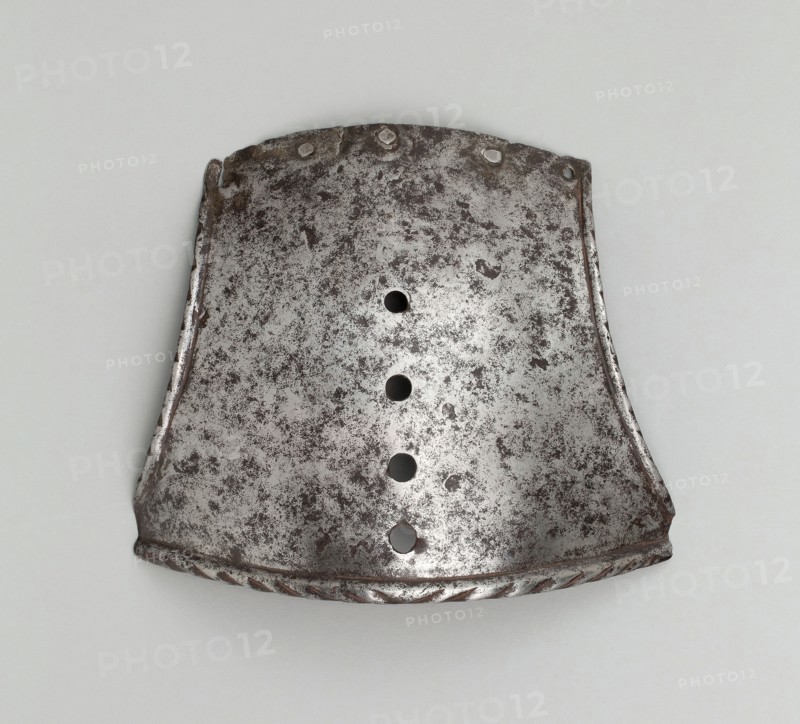 Poll Plate of a Shaffron, c. 1550, Italian, Italy, Steel