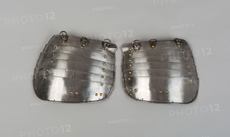 Pair of Tassets, 17th century, European, Europe, Steel and leather