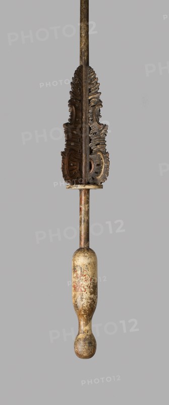 Carousel Lance, 1690, German, Germany, Wood, gesso, paint, gilding, and iron, L. 221 cm (87 in.)
