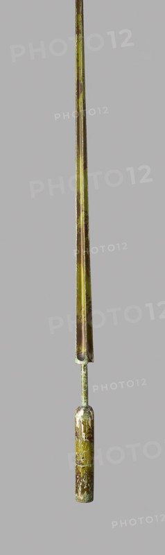 Jousting Lance, 18th century, possibly 16th century, German, Germany, Steel, wood, paint, gesso, and iron, L. 341 cm (134 1/4 in.)