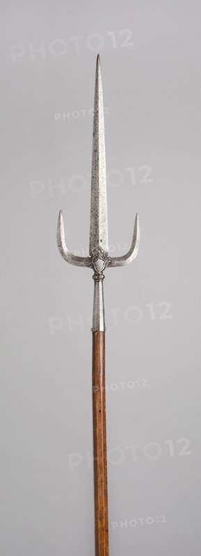 Military Trident, 1530, Italian, Italy, Steel and wood (oak), L. 243.8 cm (96 in.)