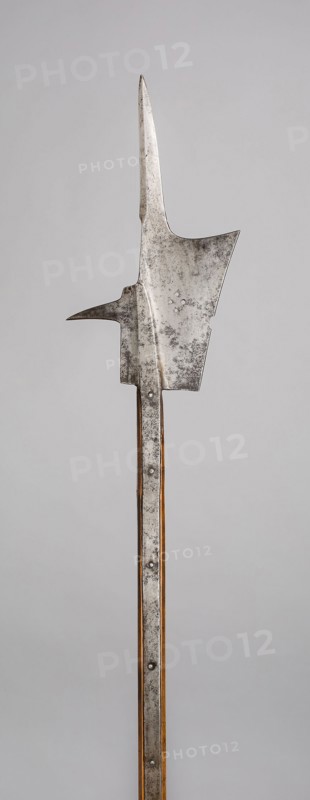 Halberd, c. 1500, German, Germany, Steel and wood (ash), L. 221 cm (87 in.)