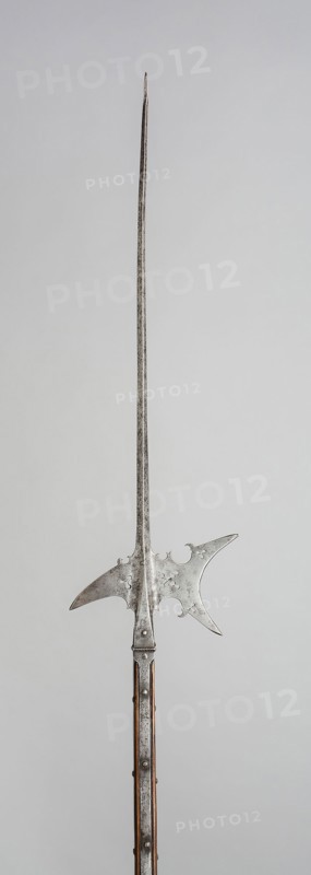 Halberd, 1575, German, Germany, Steel, iron, and wood (oak), L. 213.4 cm (84 in.)