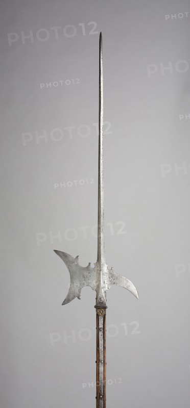 Halberd, 1575, German, Germany, Steel and wood (oak), L. 240 cm (94 1/2 in.)