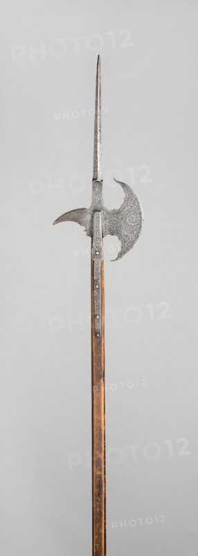 Halberd, 1592, German, Germany, East, Steel, iron, and wood