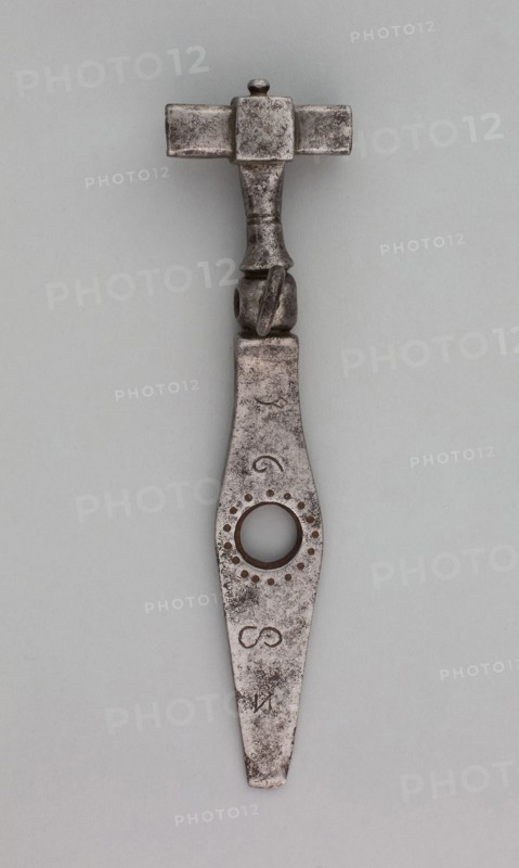 Wheellock Spanner and Turnscrew, 1682, German, Germany, Iron, L. 14.5 cm (5 3/4 in.)