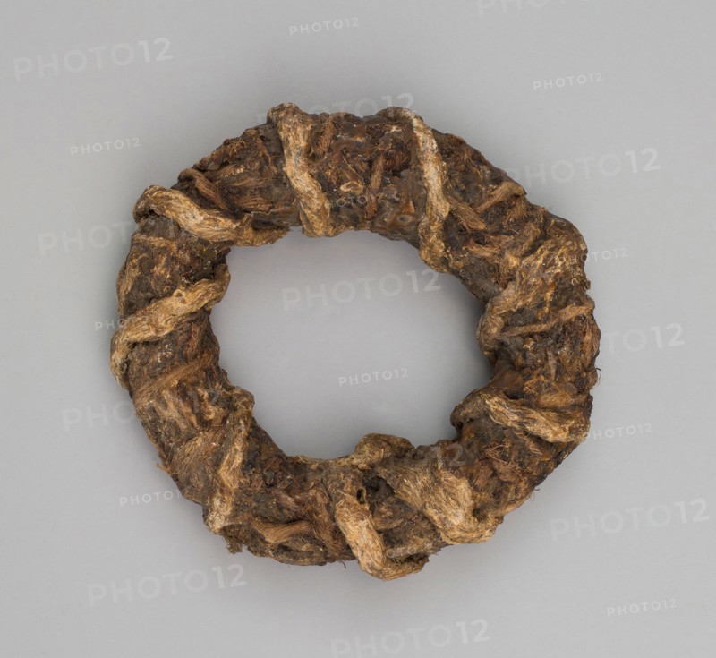 Incendiary Quoit (Throwing Ring), 17th Century, Austrian, Austria, Pitch-covered material, match cord