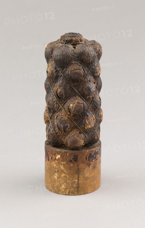 Grape Shot (Projectile) for a Cannon, 17th Century, Austrian, Austria, Wood, canvas, and iron, H. 19 cm (7 1/2 in.)