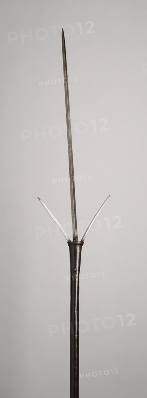 Brandistock, 1580, Italian (Milanese), Italy, northern, Iron, Staff L. 91 cm (35 13/16 in.)