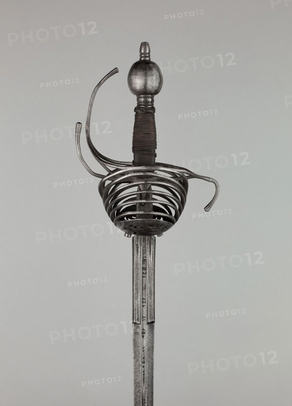 Rapier, c. 1630/40, Southern European, possibly Spanish, Spain, Steel, Overall L. 134.6 cm (53 in.)