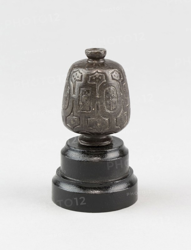 Sword Pommel, late 16th century, European, Europe, Iron and silver, Overall