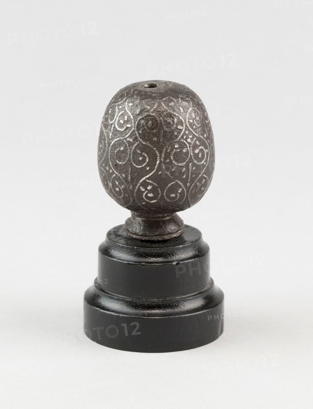 Sword Pommel, c. 1520, European, Europe, Iron and silver, Overall