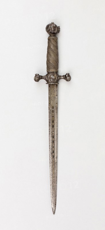 Dagger, 1650/75, Italian, Italy, Steel, wood, and iron wire, L. 35.5 cm (14 in.)