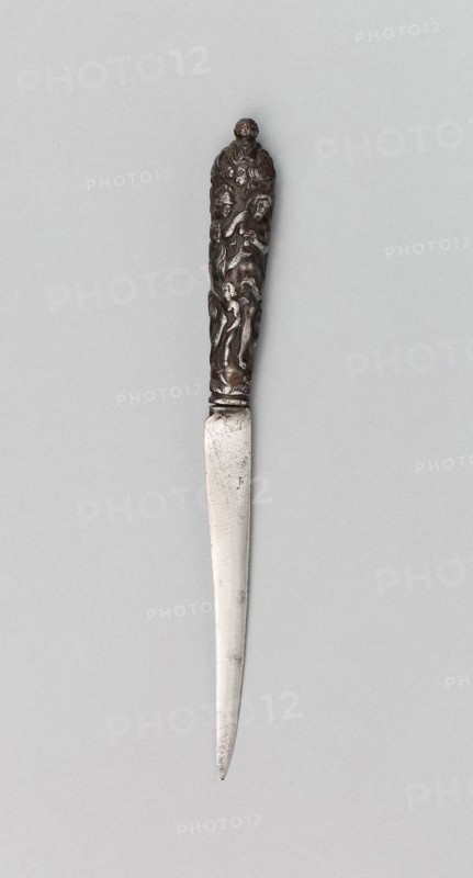 Knife, 17th century, Probably Italian, Europe, Steel and iron