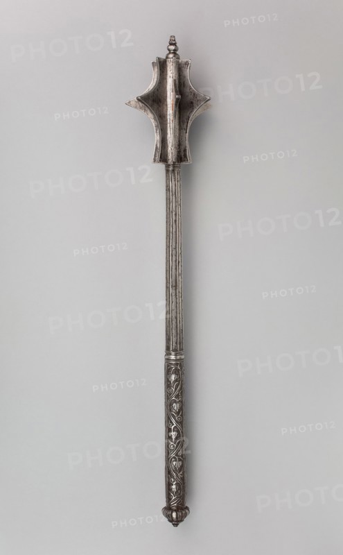 Mace, c. 1540/50, German, possibly Italian, Germany, Iron, L. 62.9 cm (24 3/4 in.)