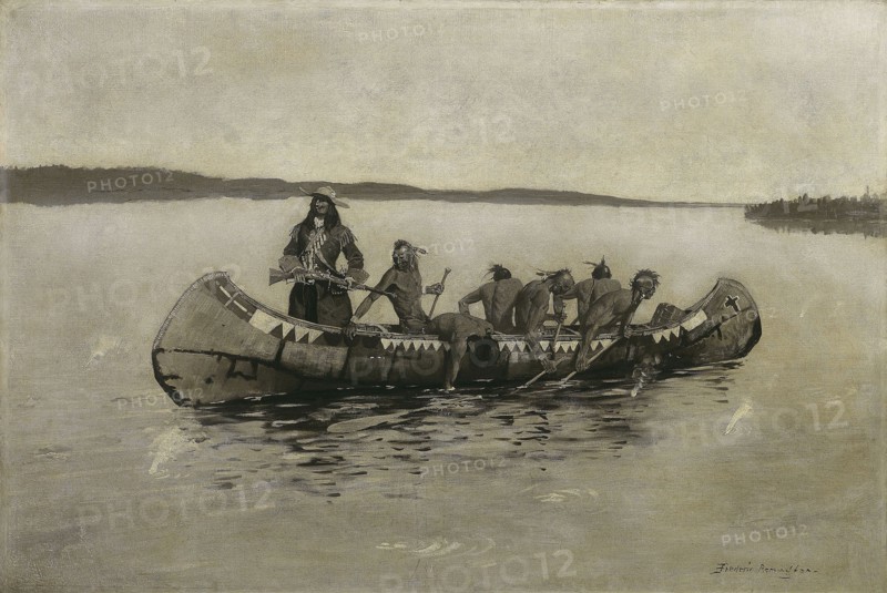 This Was a Fatal Embarkation, 1898, Frederic Remington, American, 1861–1909, New York, Oil on canvas, 68.6 × 102.2 cm (27 × 40 1/4 in.)