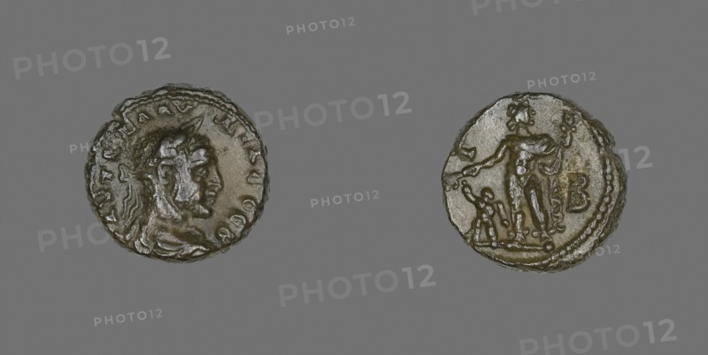 Coin Portraying Emperor Claudius II Gothicus, AD 268/270, Roman, minted in Alexandria, Egypt, Roman Empire, Billon, Diam. 2.1 cm, 9.60 g
