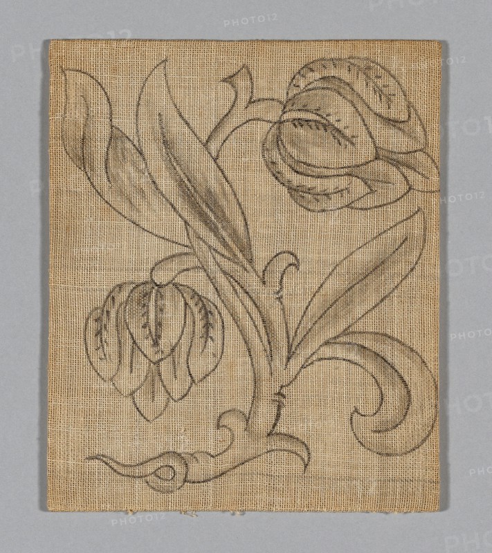 Slip (Unfinished), 17th century, England, Linen, plain weave, drawing in graphite, 20.3 × 16.8 cm (8 × 6 5/8 in.)