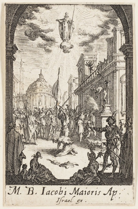 Martyrdom of Saint John, the Major, plate four from The Martyrdoms of the Apostles, n.d., Jacques Callot, French, 1592-1635, France, Etching on paper, 72 × 46 mm