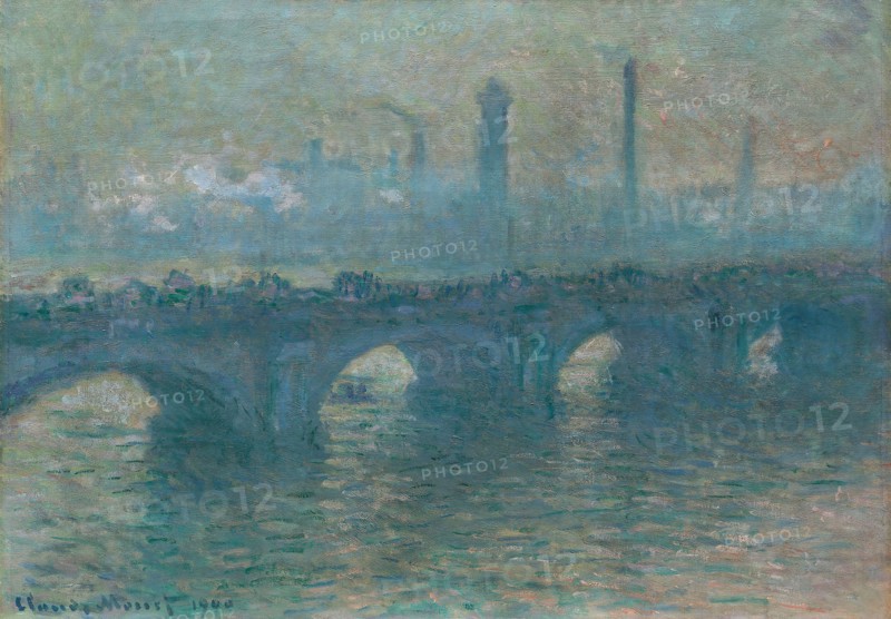 Waterloo Bridge, Gray Weather, 1900, Claude Monet, French, 1840-1926, France, Oil on canvas, 65.4 × 92.6 cm (25 3/4 × 36 3/8 in.)