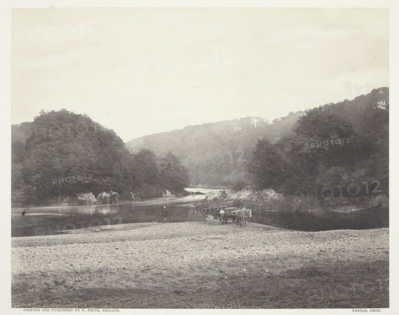 View of the Ribble, Yorkshire, c. 1860, printed c. 1870, Roger Fenton, English, 1819–1869, England, Albumen print, 16.5 × 20.9 cm (image/paper), 29.4 × 37.3 cm (mount)