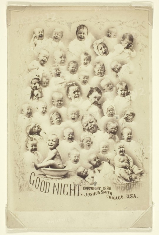 Good Night, c. 1880, Joshua Smith, American, active 1860s, United States, Albumen cabinet card, 14.9 x 10.3 cm (image/paper), 16.5 x 10.8 cm (mount) (each)