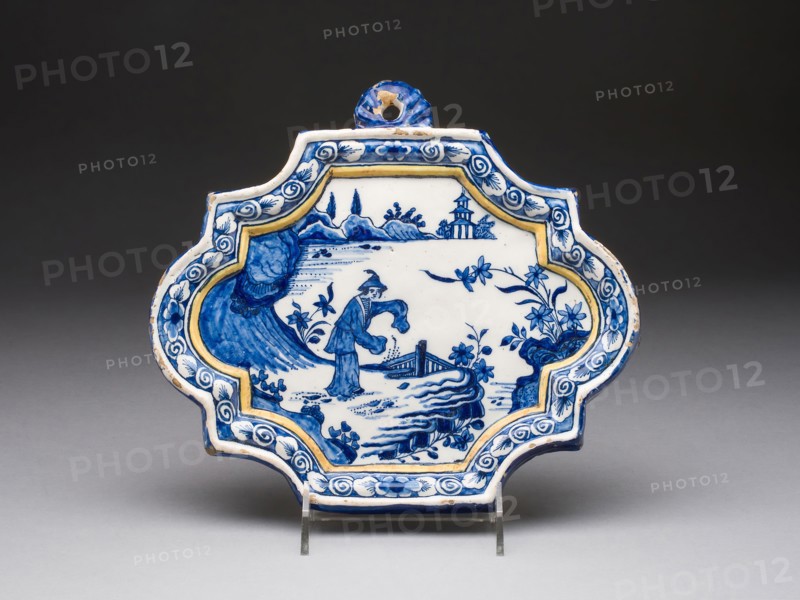 Plaque, c. 1730, Netherlands, Delft, Delft, Tin-glazed earthenware (Delftware), 22 × 24.5 cm (8 5/8 × 9 5/8 in.)