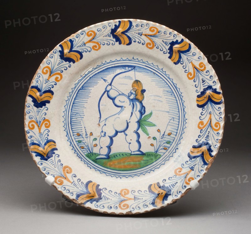 Plate, Mid 17th century, Netherlands, Haarlem, Haarlem, Majolica, Diam. 32.2 cm (12 5/8 in.)