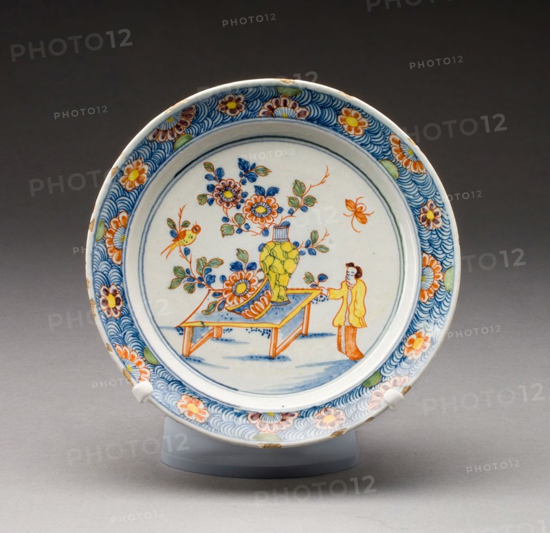 Dish, Early 18th century, Netherlands, Delft, Delft, Tin-glazed earthenware (Delftware), Diam. 16.3 cm (6 3/8 in.)