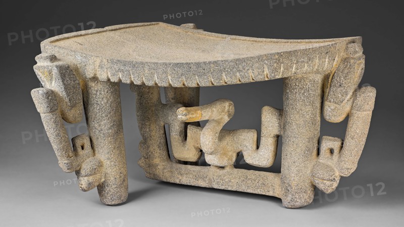 Ceremonial Grinding Table (Metate), A.D. 1/500, Nicoya, Nicoya, Guanacaste province, Costa Rica, Nicoya, Volcanic stone, 30.5 × 52.1 × 45.7 cm (12 × 20 1/2 × 18 in.)