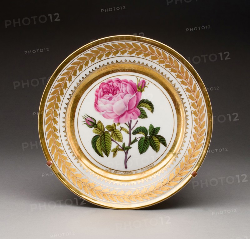 Dessert Plate, 1826, Prince Iusupov Porcelain Factory, Russian, 1814-1831, Moscow, Hard-paste porcelain, polychrome enamels, and gilding, 3.2 x 23.3 cm (1 1/4 x 9 3/16 in.)