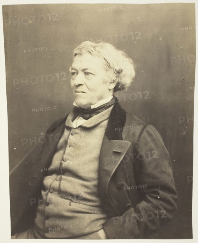 Jean Baptiste Camille Corot, c. 1863, Etienne Carjat, French, 1828–1906, France, Albumen print, 21.8 × 17 cm (image/paper), 26.6 × 22.6 cm (mount)