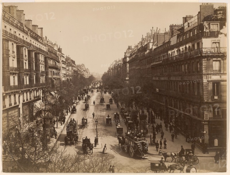 Montmartre, 1870, European, active 19th century, Europe, Albumen print, 20.8 × 27.4 cm (image/paper)