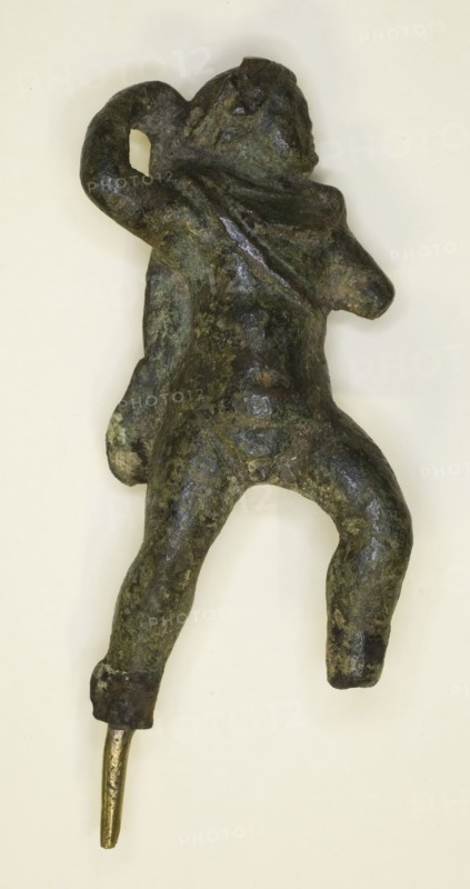 Statuette of Herakles, 3rd century BC, Etruscan, Etruria, Bronze, 6.5 × 4 × 3.5 cm ( 2 9/16 × 1 1/2 × 1 3/8 in.)