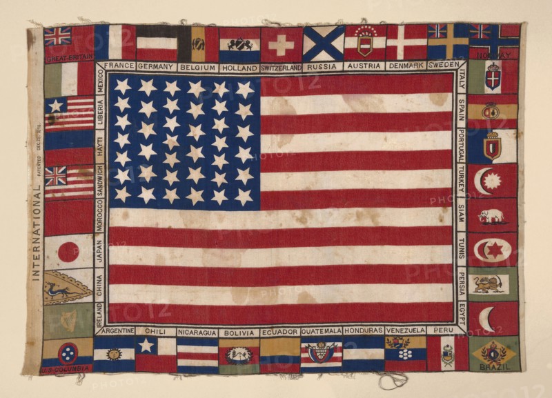 Panel (Furnishing Fabric), 1876, United States, Cotton, plain weave, engraved roller printed, 43.9 x 63.4 cm (17 1/4 x 25 in.)