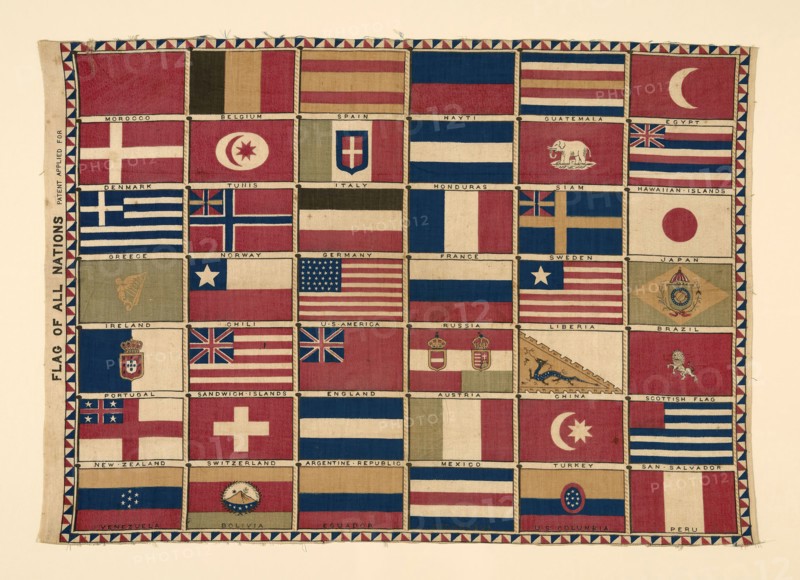Panel (Furnishing Fabric), 1876, United States, Cotton, plain weave, engraved roller printed, 44.6 x 63.6 cm (17 1/2 x 25 in.)