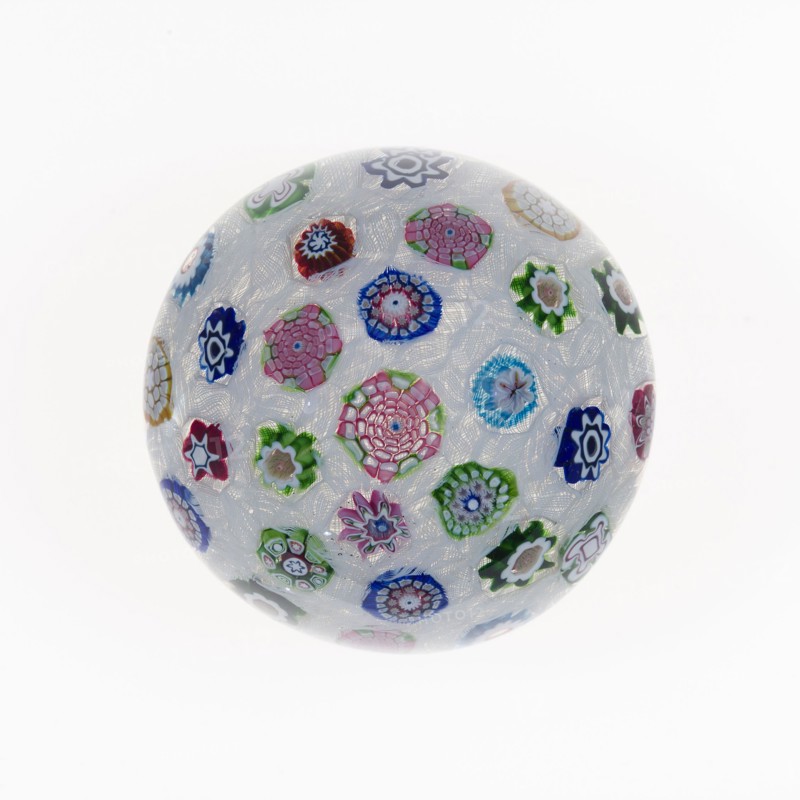 Paperweight, c. 1845–60, Saint-Louis, France, founded 1767, France, Glass, Diam. 8.3 cm (3 1/4 in.)
