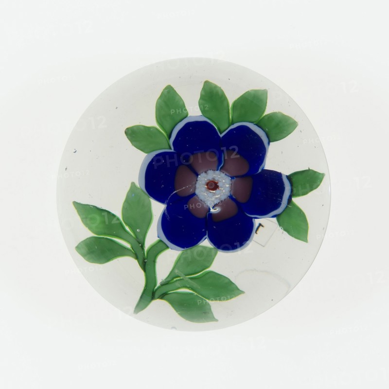 Paperweight, c. 1845–60, Baccarat, France, founded 1764, Baccarat, Glass, Diam. 7.6 cm (3 in.)