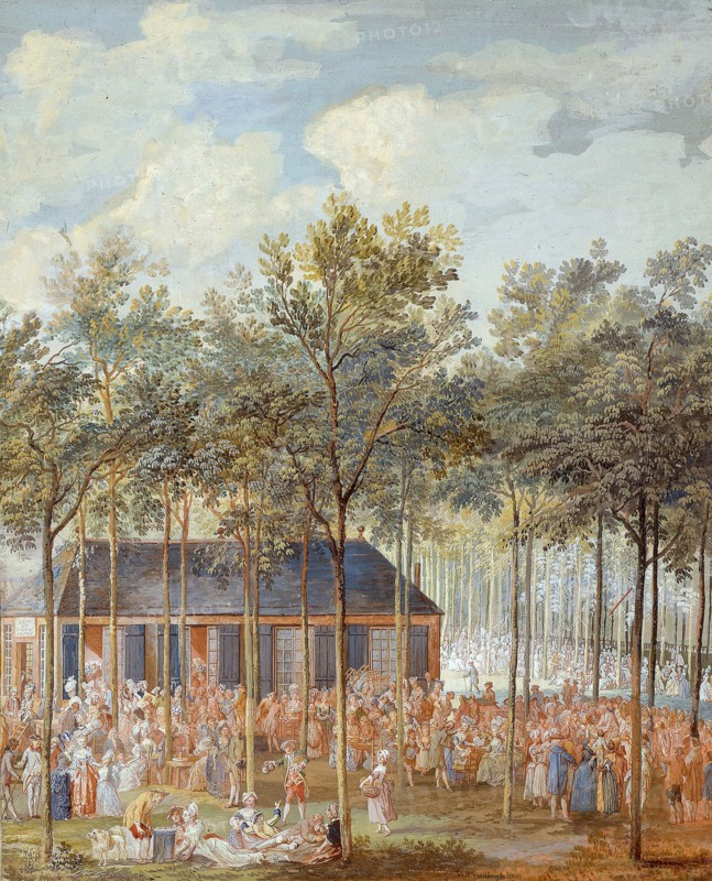 The Champs-Elysées, 1775, Louis Nicolas van Blarenberghe, French, 1716/19-1794, France, Gouache on board, 325 × 261 mm