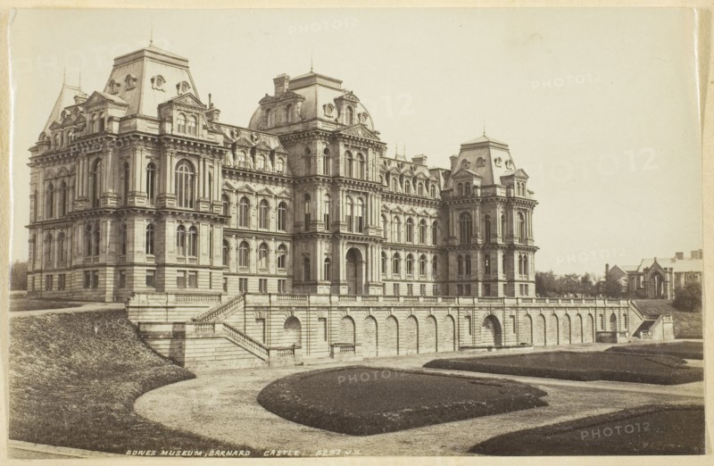 Bowes Museum, Barnard Castle, 1850/80, James Valentine, Scottish, 1815–1880, Scotland, Albumen print, 13.3 x 20.6 cm (image/paper)
