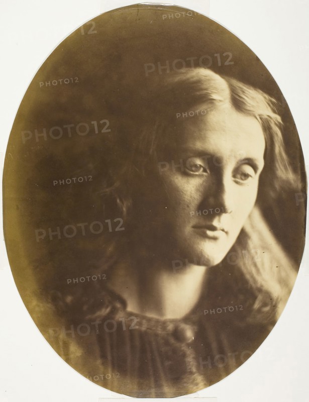 Julia Jackson (Saint Julia, My Niece Julia, My Favorite Picture), 1867, Julia Margaret Cameron, English, 1815–1879, England, Albumen print, 33.6 × 26.3 cm (image/paper, oval)