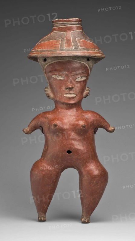 Female Figure, 500/400 B.C., Tlatilco, Tlatilco, Valley of Mexico, Mexico, Valley of Mexico, Ceramic and pigment, H. 59.7 cm (23 1/2 in.)