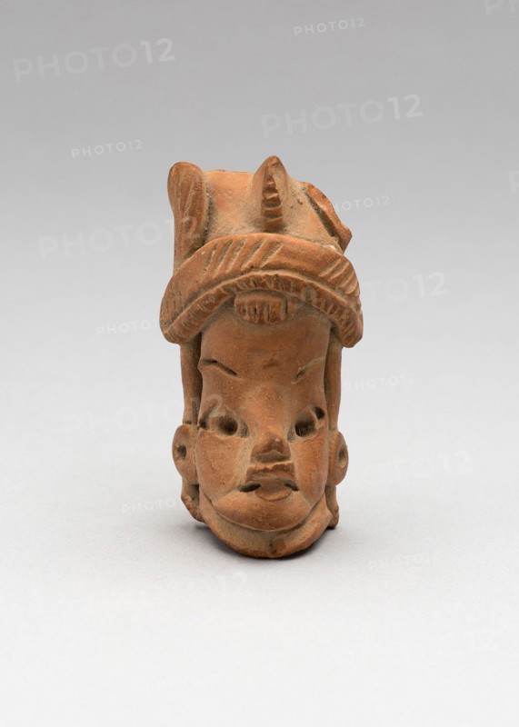 Head of a Female, c. 600 B.C., Preclassic period, Mexico or Guatemala, México, Ceramic and pigment