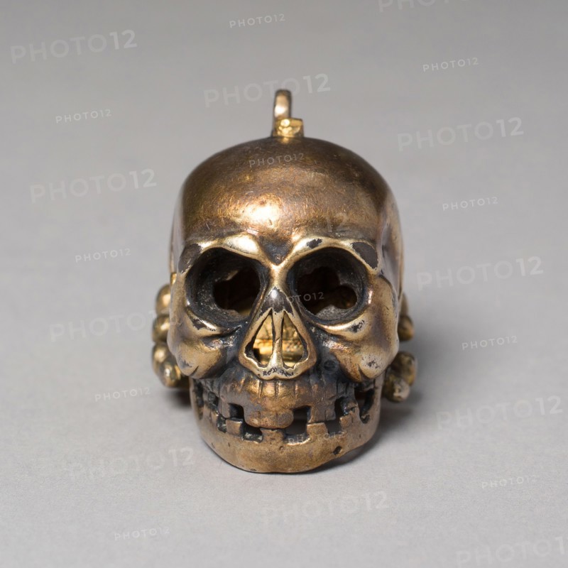 Spice Box Shaped as a Skull, 17th century, German, Germany, Silver gilt, 3.2 × 2.2 × 2.7 cm (1 7/8 × 1 1/16 × 1 1/4 in.)