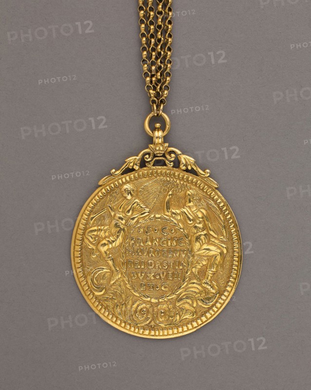 Presentation Medal of Francesco Morosini, 17th century, Italian, Venice, Venice, Gold, 7.8 x 5.4 cm (3 1/16 x 2 1/8 in.)