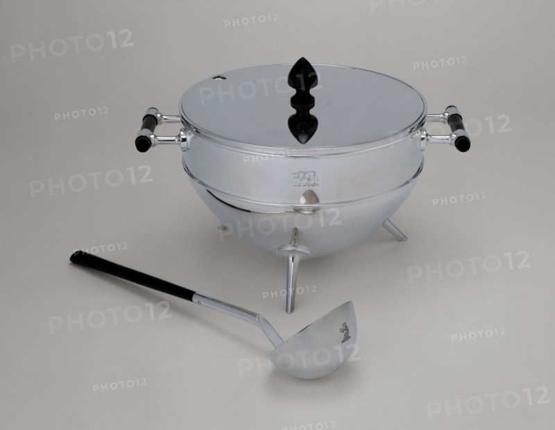 Ladle, c. 1880, Designed by Christopher Dresser, English, born Scotland, 1834-1904, Made by Hukin and Heath, Birmingham and London, 1855-1953, Birmingham, England, Birmingham, Electroplated silver and ebony, H. 34.6 cm (13 5/8 in.)
